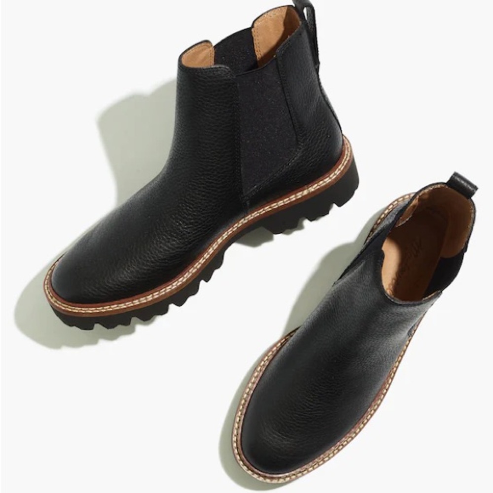 Madewell Citywalk Lugsole Chelsea Boot in Leather
